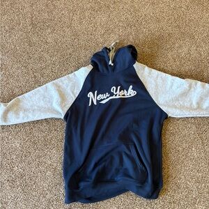 Men’s New York Yankees Navy & Light Gray Hoodie